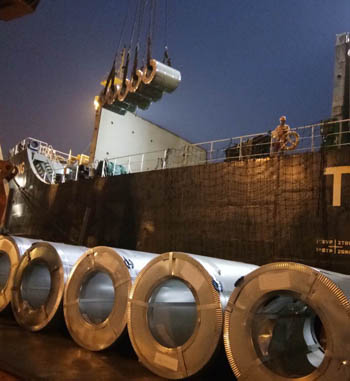 steel loading