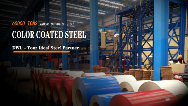 The production steps of color coated steel plate