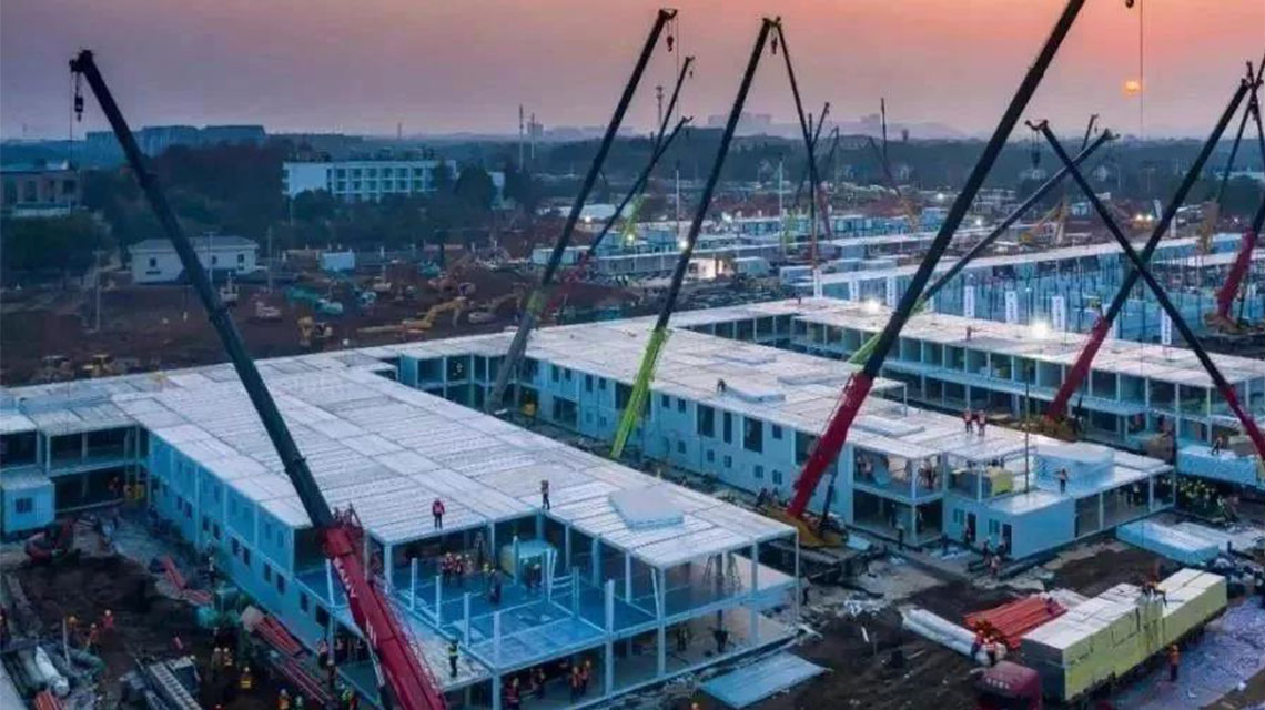 Completes Hospital in 10 Days to Fight Wuhan’s Coronavirus | The Prefabricated Container House Completes Hospital in 10 Days to Fight Wuhan’s Coronavirus | The Prefabricated Container House