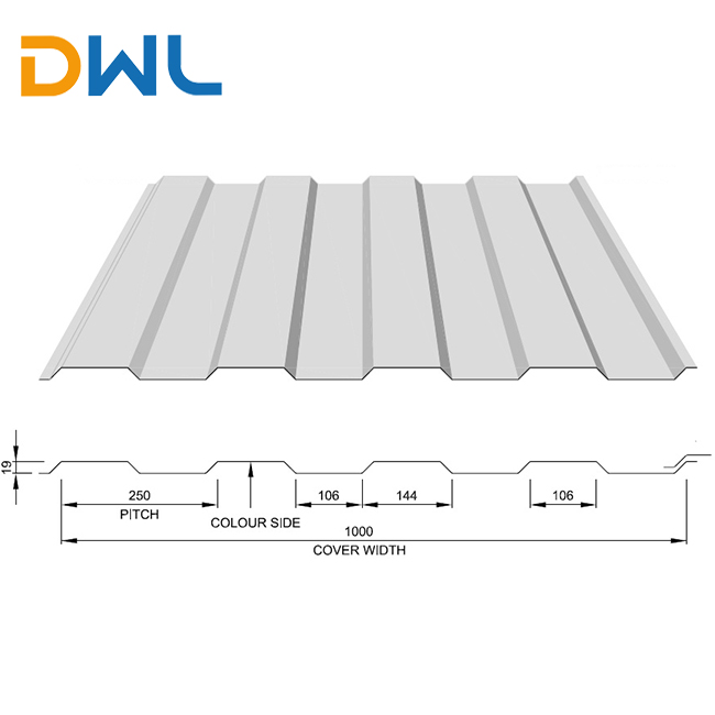 corrugated steel roofing sheet