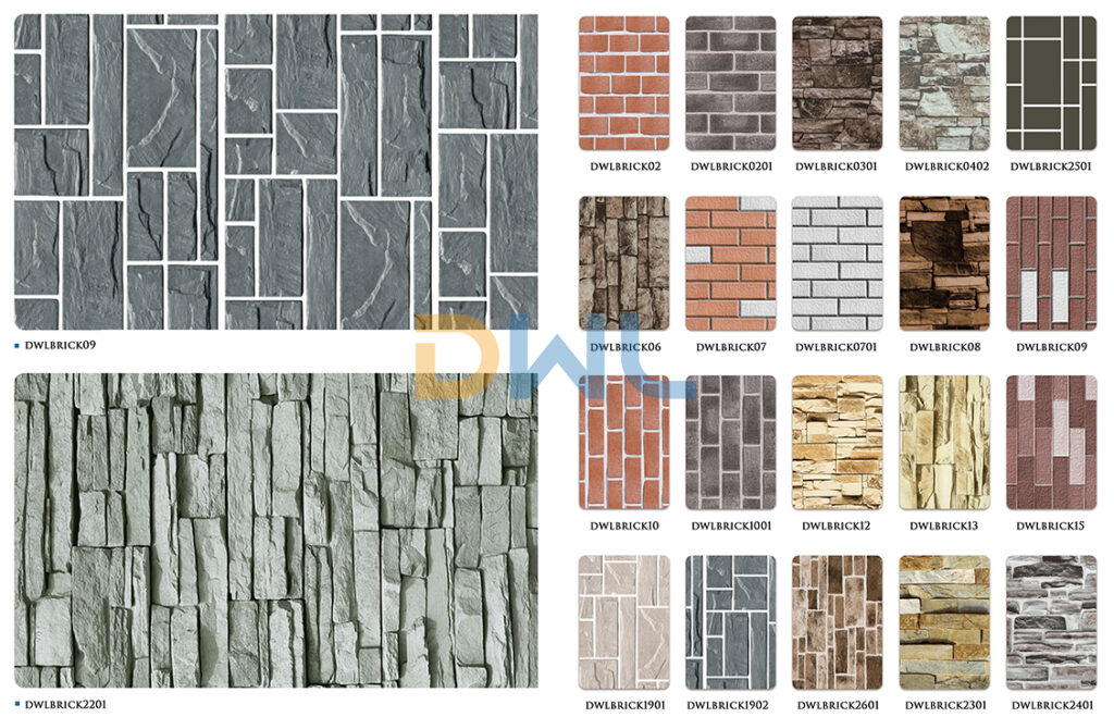 brick color coated steel