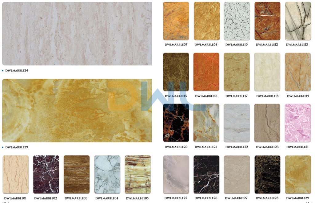 marble color coated sheet