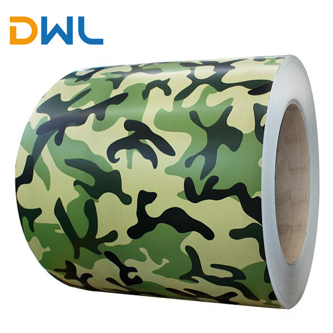 camouflage color coated steel