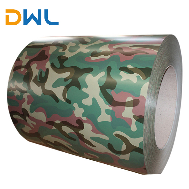 camouflage color coated steel