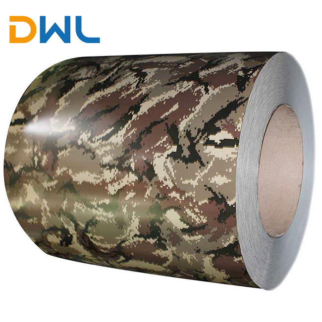 camouflage color coated steel