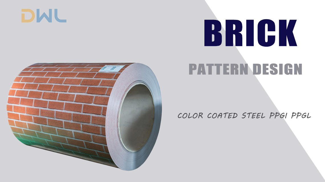 DWL Brick Pattern Color Coated Sheet