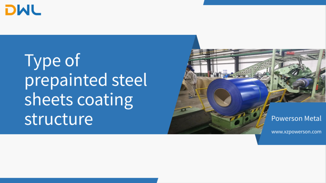 Type of prepainted steel sheets coating structure