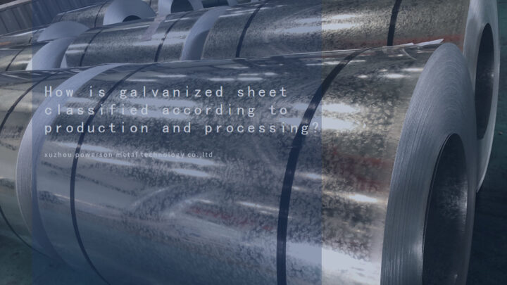 How is galvanized sheet classified according to production and processing?