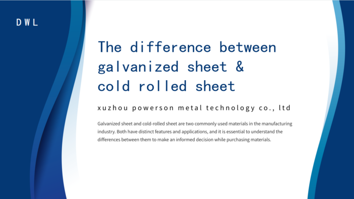 The difference between galvanized sheet and cold rolled sheet