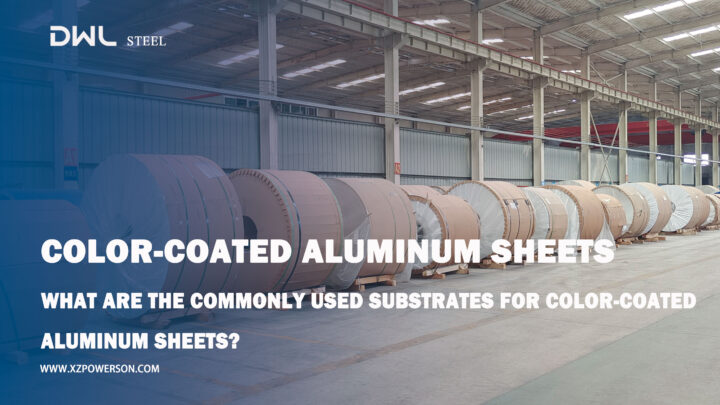 What are the commonly used substrates for color-coated aluminum sheets?